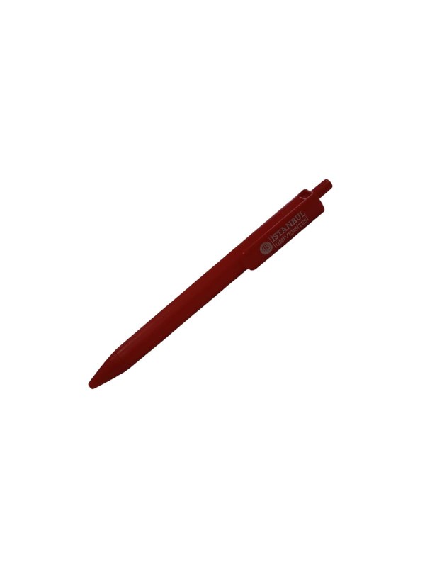 Plastik Tükenmez Kalem (Basmalı) - Bordo